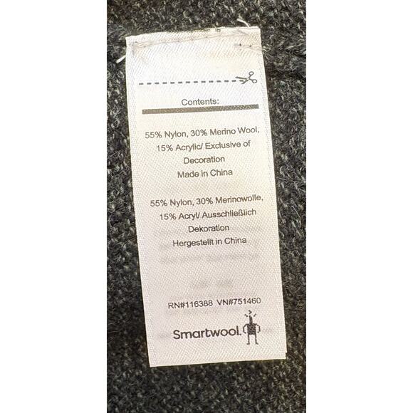 Smartwool Men's Green Ripple Ridge Crew Sweater Merino Wool Blend Size Medium - Picture 4 of 4